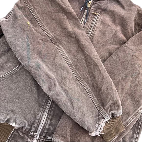 SOLD - Vintage Carhartt Hooded Bomber Jacket - Picture 9 of 12